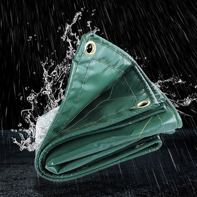 Heavy-Duty Tarp Thick Cover Sturdy PVC Waterproof Tarp for Canopy, Roof Tent, Boat, Patio, RV, Pool,Camping